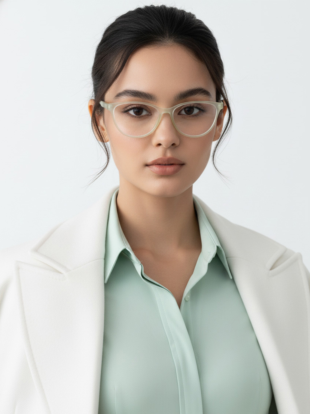 HASHTAG EYEWEAR Unisex Cateye Sunglasses With UV Protected Lens MSYR-1188882-L.GRN