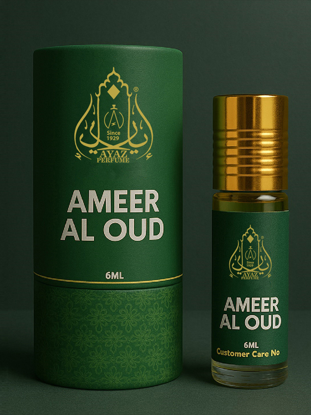 AYAZ Ameer Al Oud Non Alcoholic Long Lasting Attar - 6 ml
