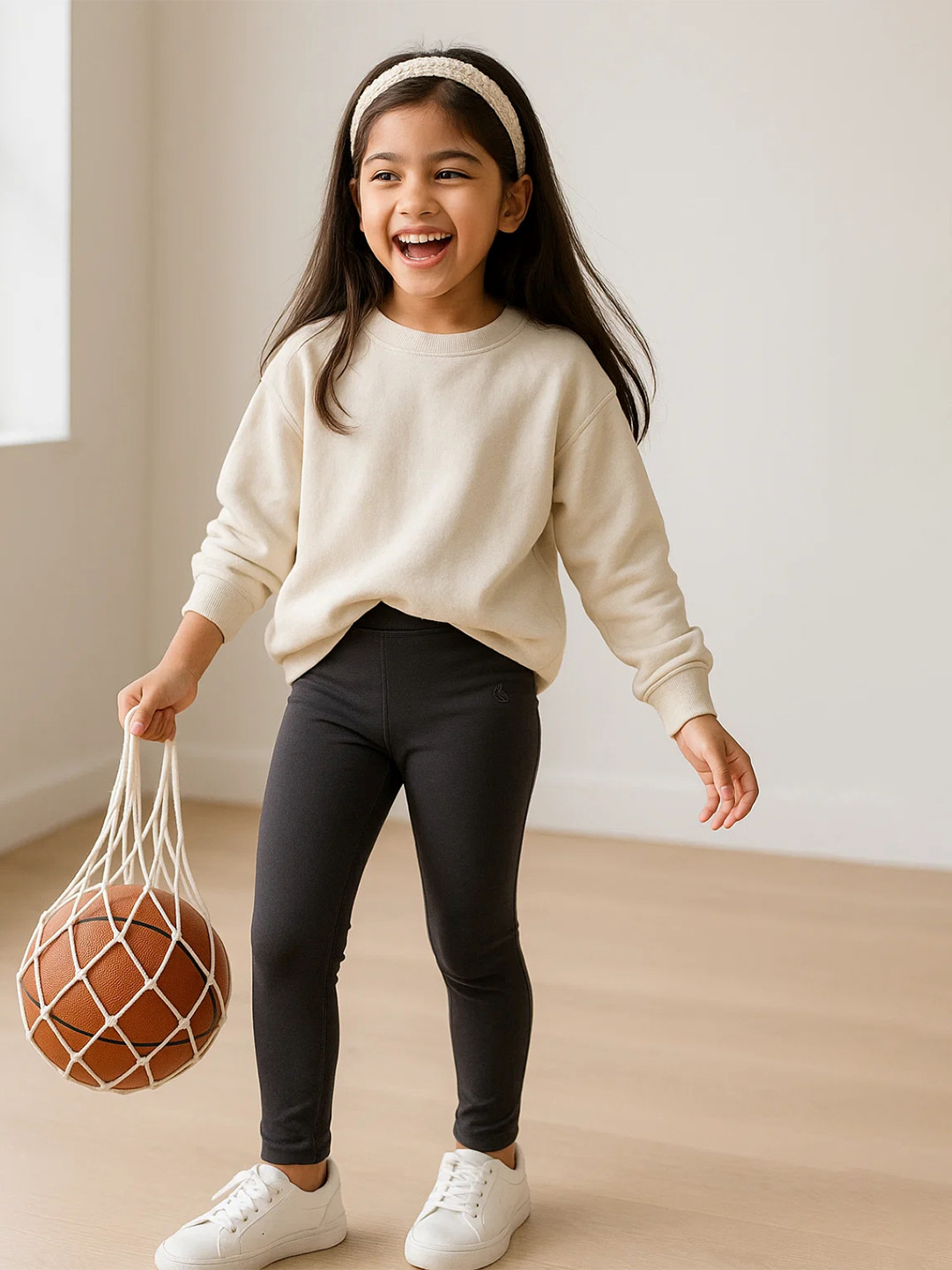 TALES & STORIES Girls Slim-Fit Lycra Leggings