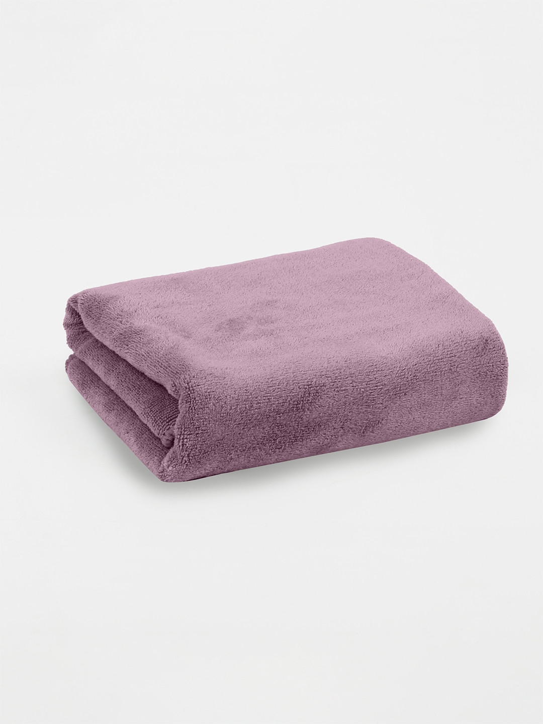 HOUSSE Purple Solid Microfiber 450GSM Quick Dry Adult Regular Bath Towel-24x47In