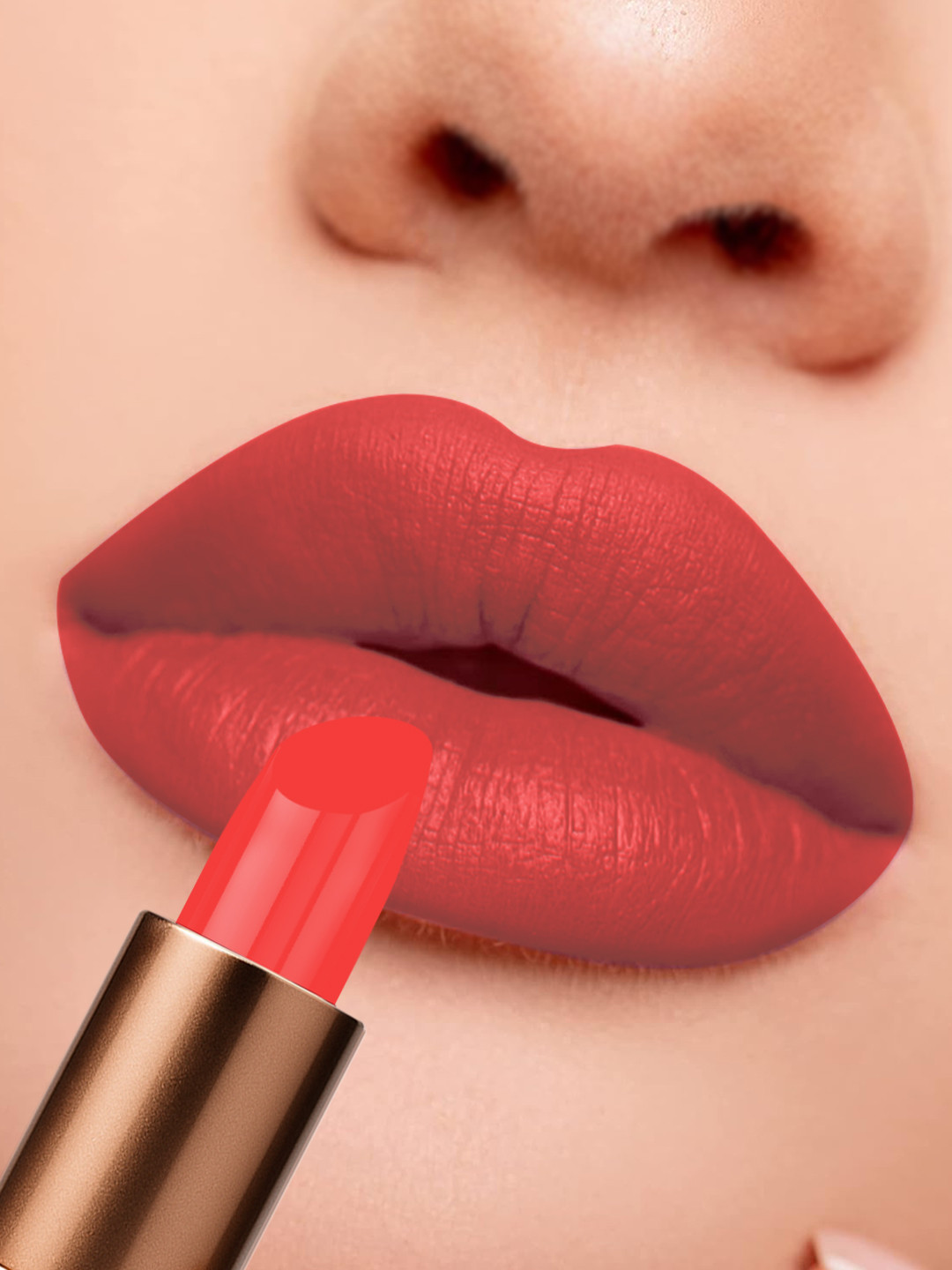 One Wish Long Lasting Creamy Matte Bullet Lipstick - 3.8 g - Coral Coded - 03