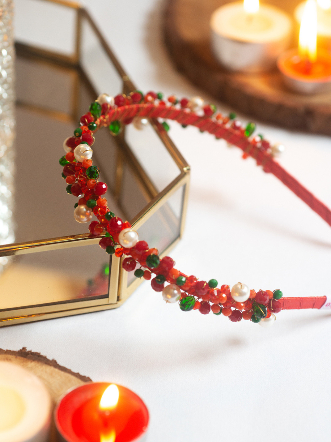 Choko Xmas Jewels Beaded Hair Band