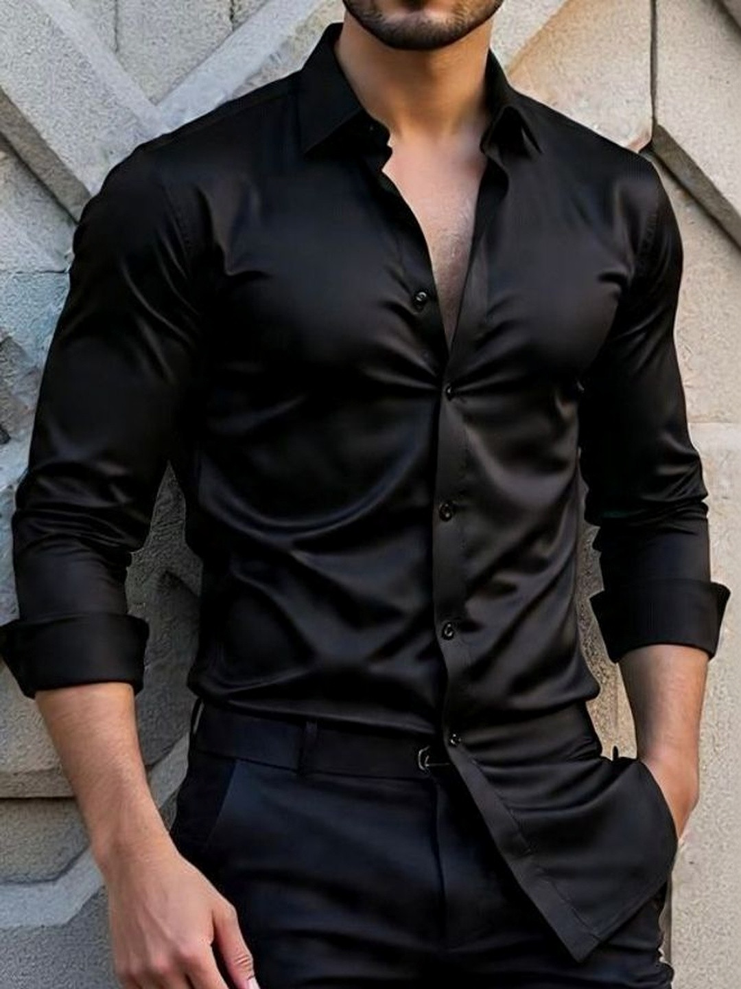 SANBROS Men Standard Party Shirt