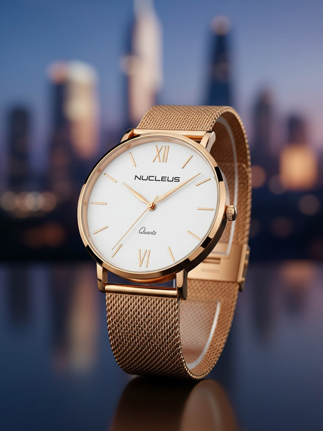 Nucleus Unisex White Analogue Watch LRGRGW