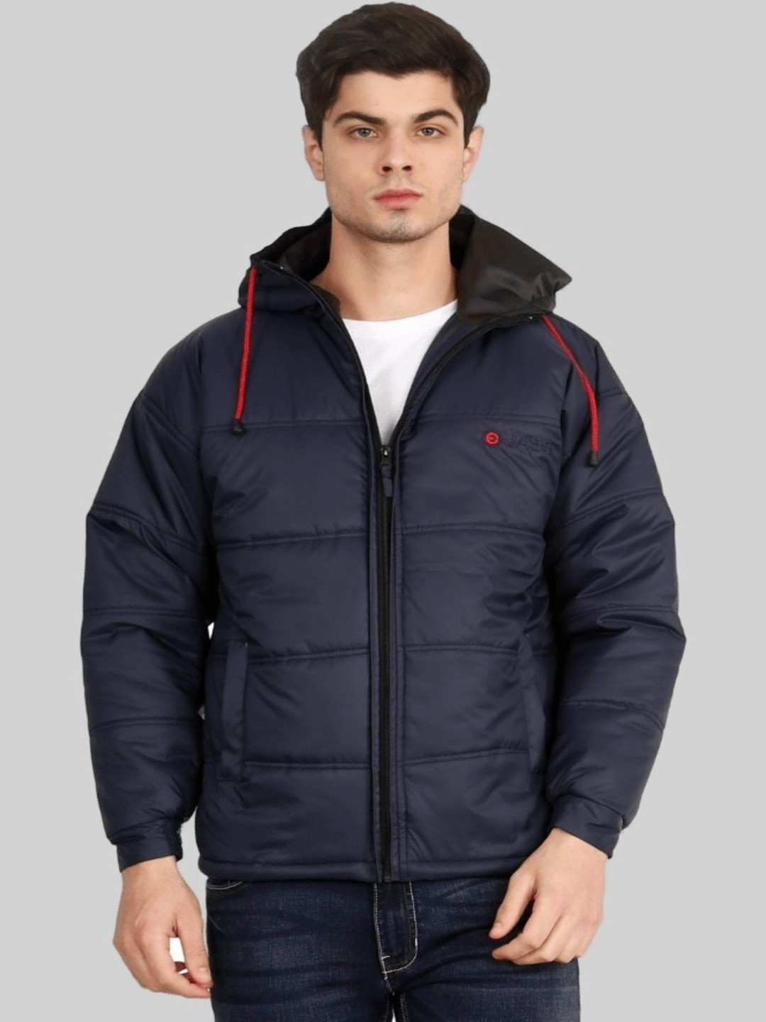 VROJASS Men Brand Logo Water Resistant fwd Jacket