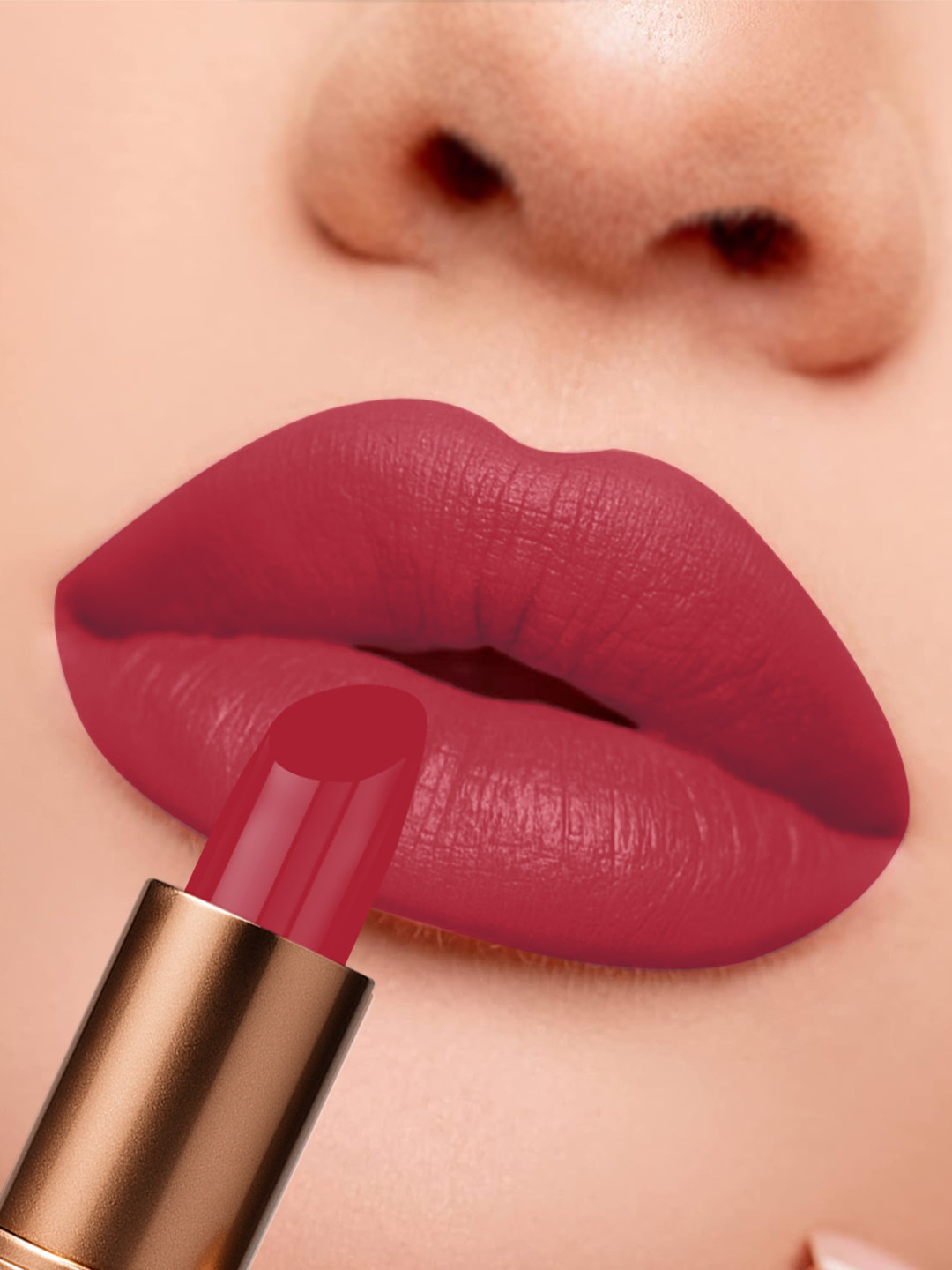 One Wish Long Lasting Creamy Matte Bullet Lipstick - 3.8 g - Not So Basic Red - 28