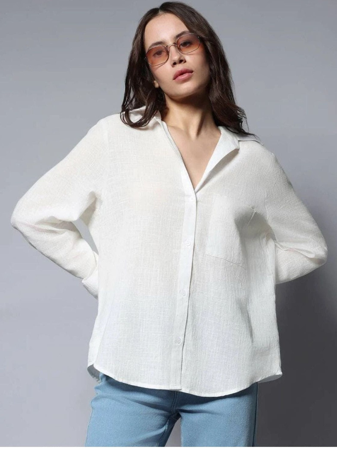ronics Women Relaxed Casual Shirt
