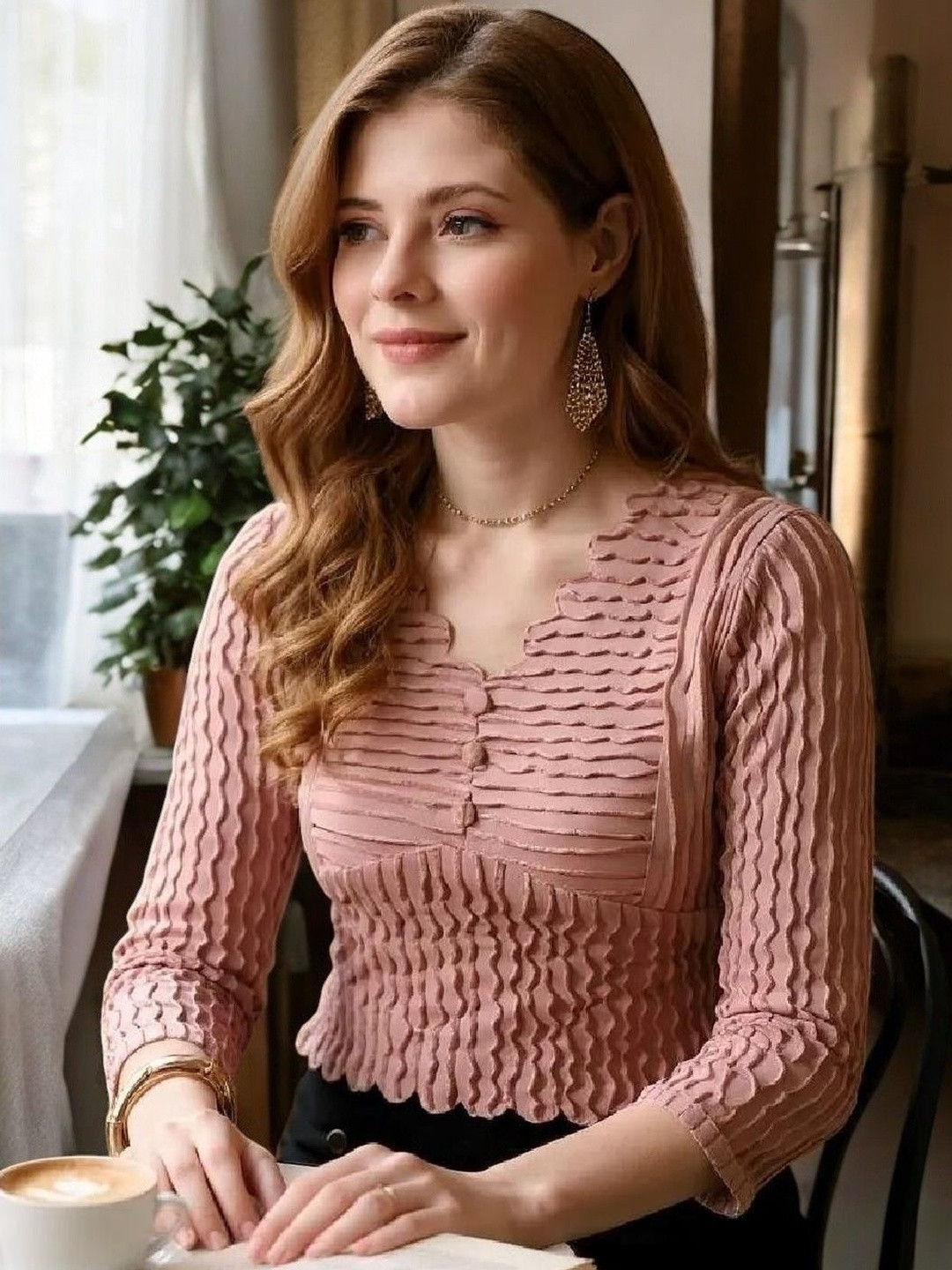 ZEUGEN Smocked Top