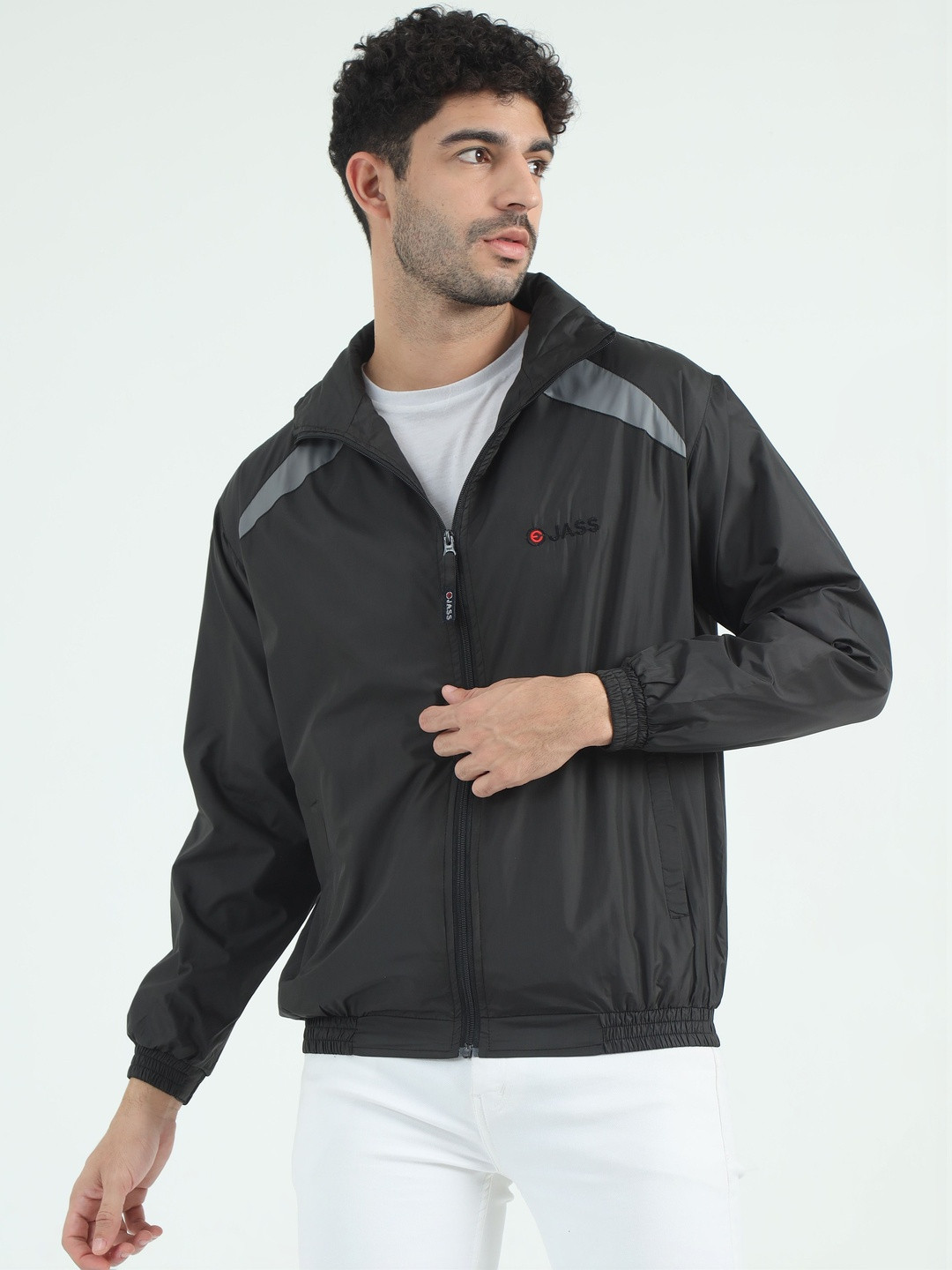 VROJASS Men Colourblocked Lightweight Outdoor Sporty Jacket