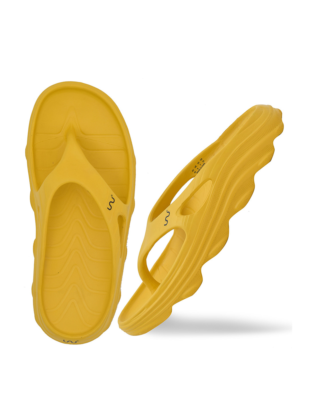 Doubleu Men Yellow EVA Thong Flip-Flops