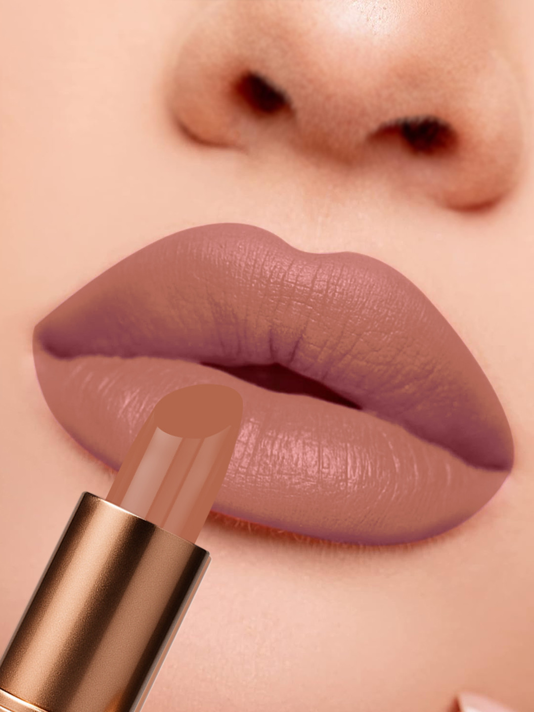One Wish Creamy Matte Lipstick With Shea Butter - 3.8 g - Latte Love 06