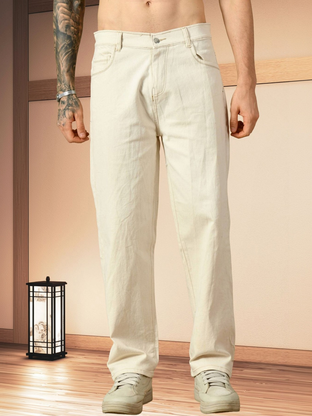 Mevan Men Classic Regular Fit Mid-Rise Stretchable Jeans