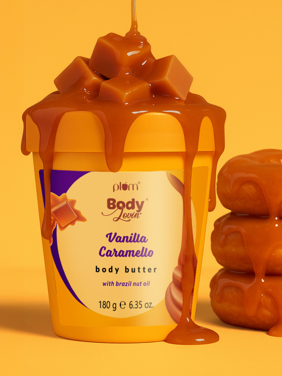 Plum BodyLovin' Vanilla Caramello Body Butter For Hydration - 180 g