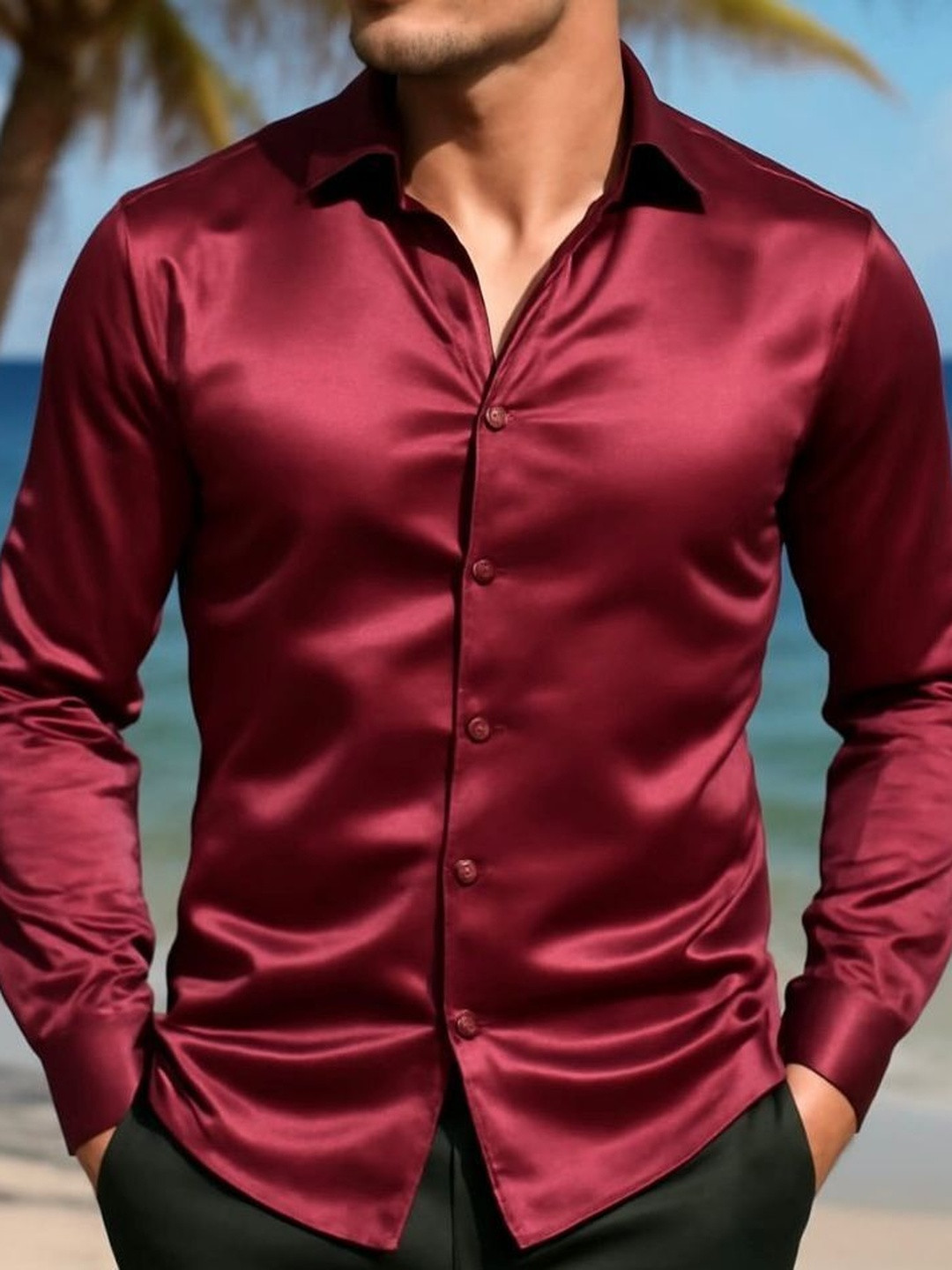 SANBROS Men Standard Party Shirt