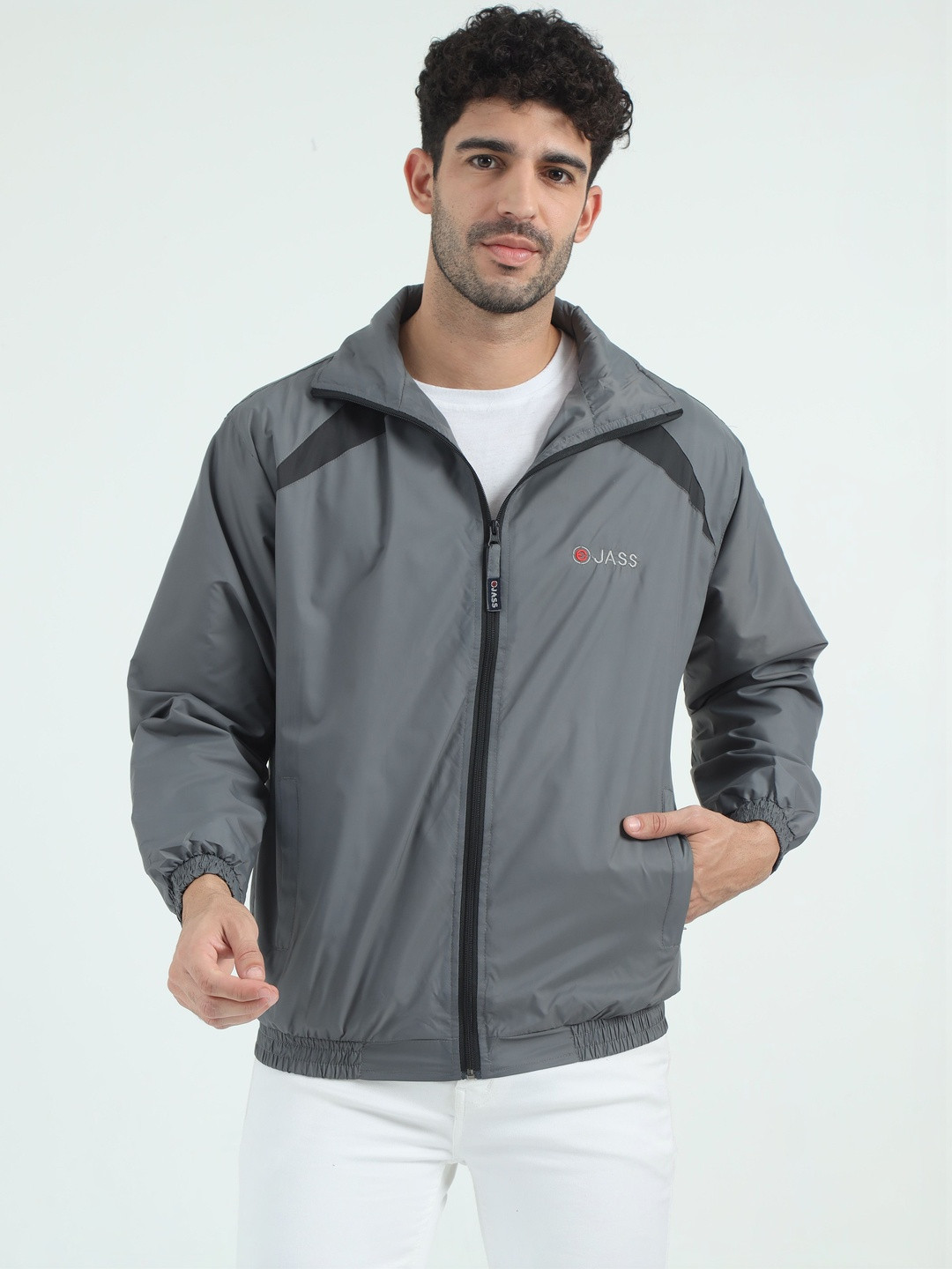 VROJASS Men Colourblocked Water Resistant Sporty Jacket
