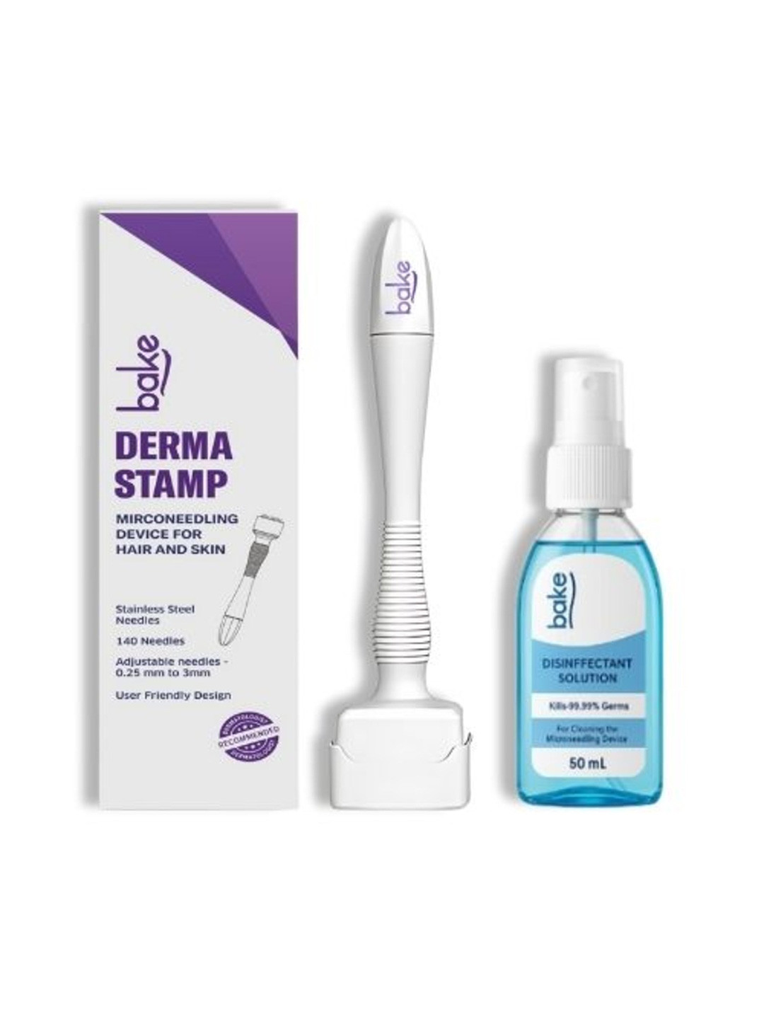 BAKE Derma Stamp With Adjustable Needles - White