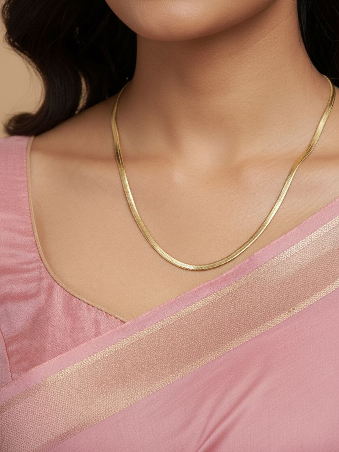 SZN Women Gold-Plated Minimal Chain