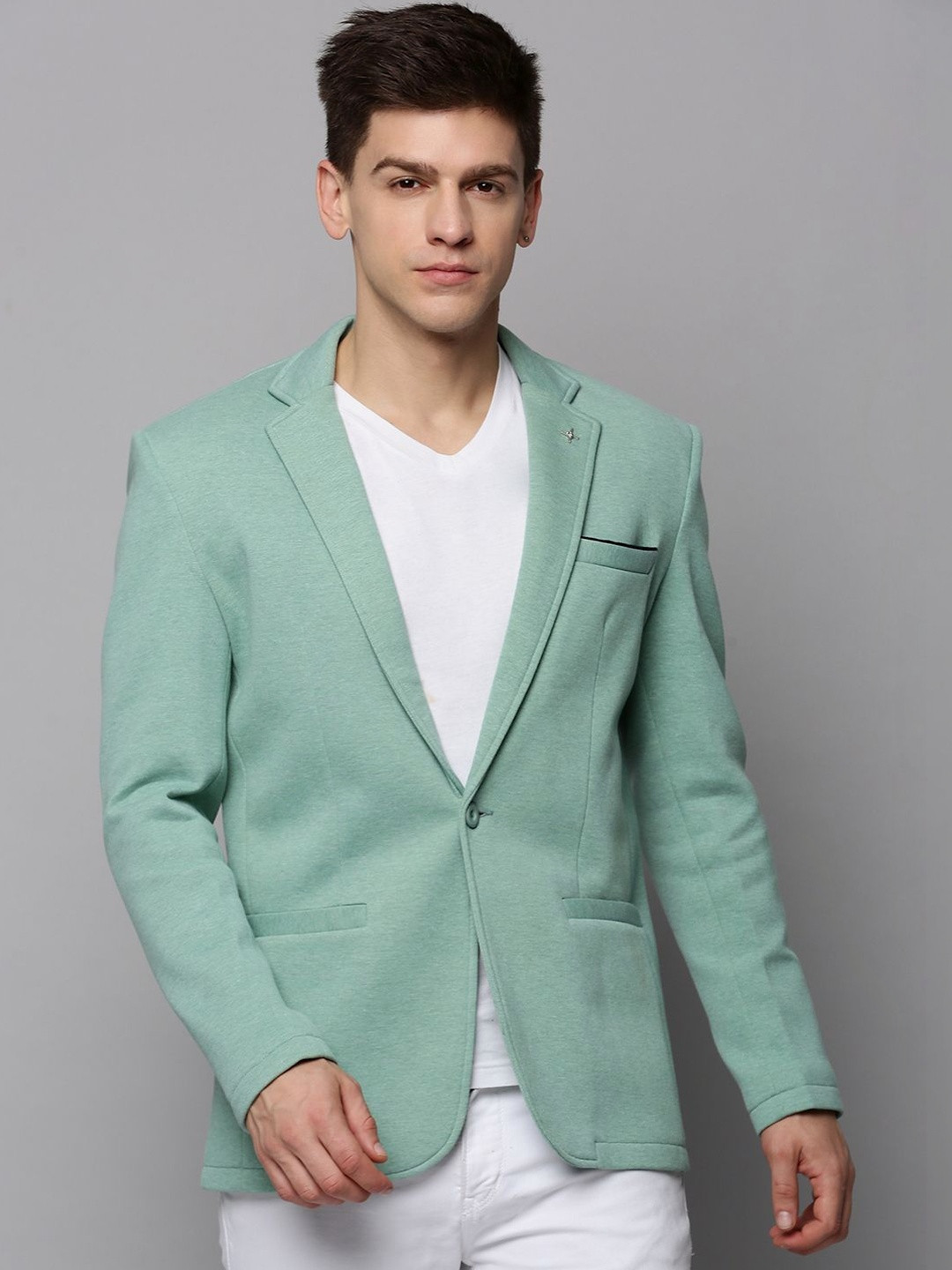 SHOWOFFFF Slim-Fit Single Breasted Blazer