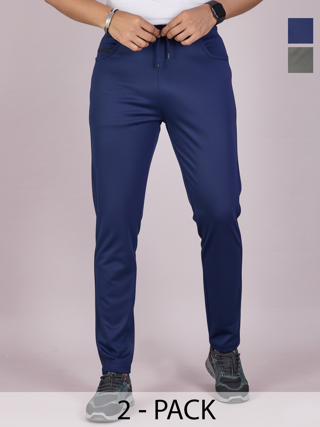 KAIDO Men Pack Of 2 Treckster Stretch Pants