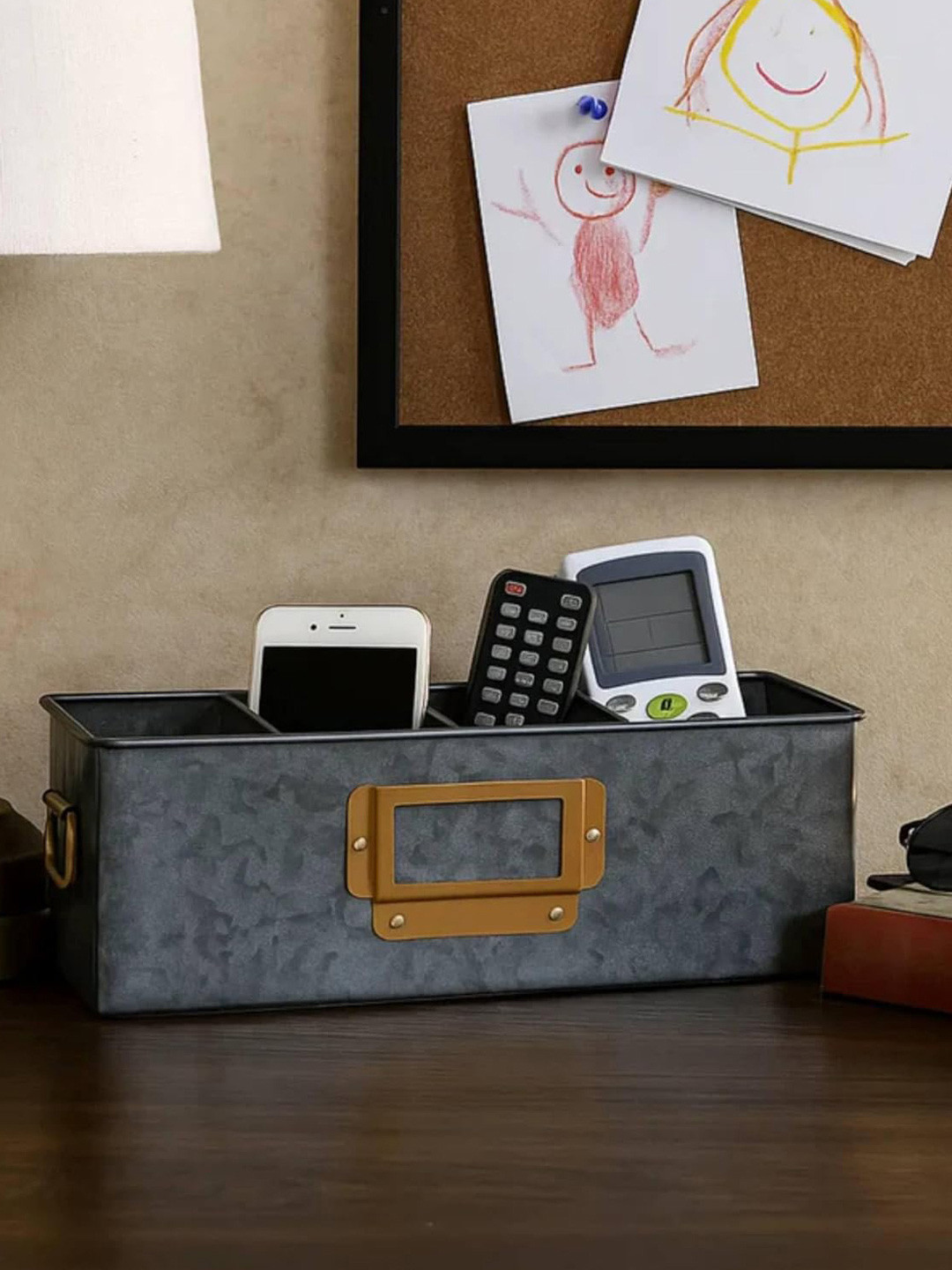 Living With Elan Grey  4-Compartment Multi-Utility Organisers