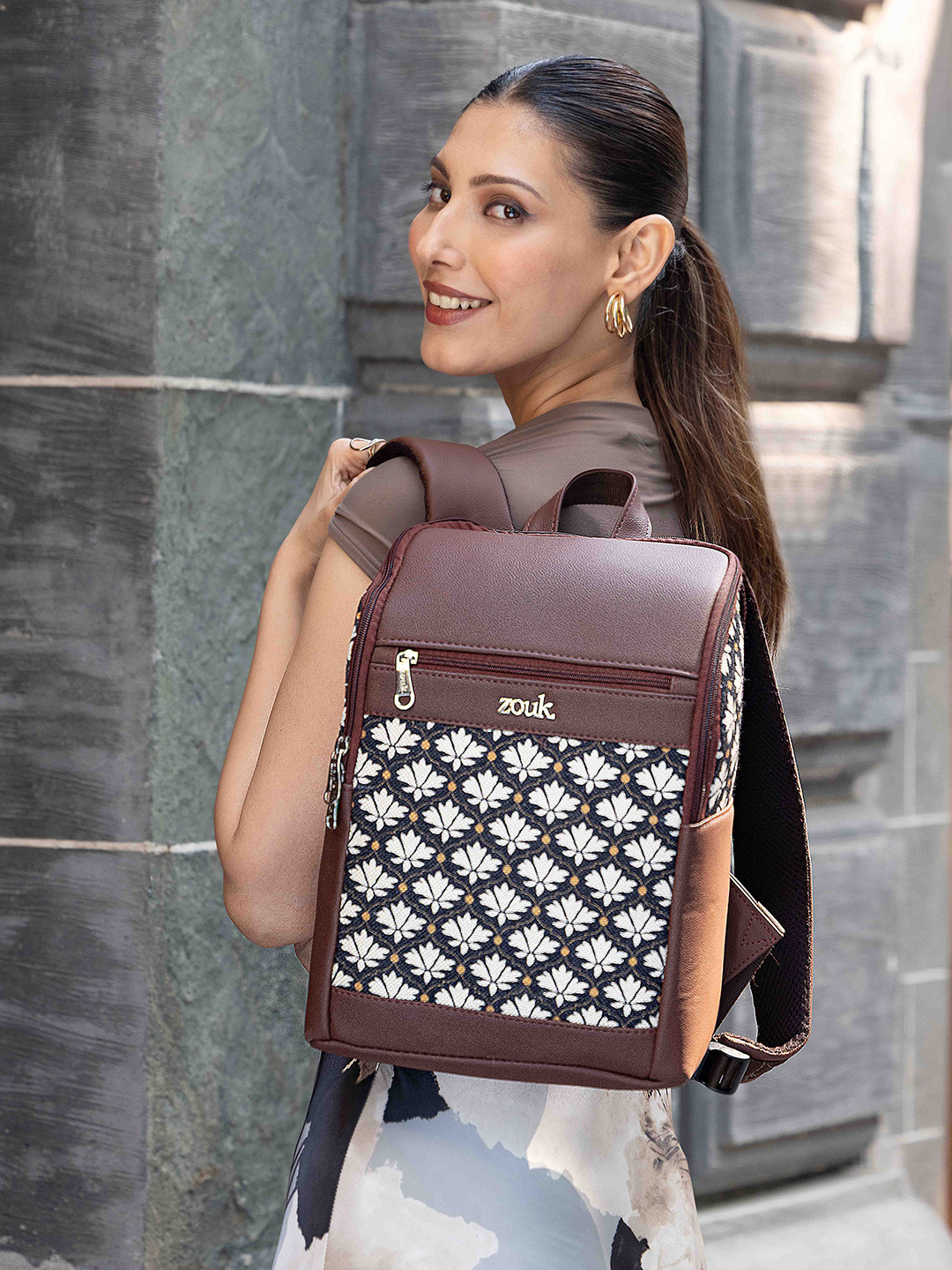 ZOUK Unisex Bidri Kaiser Laptop Backpack