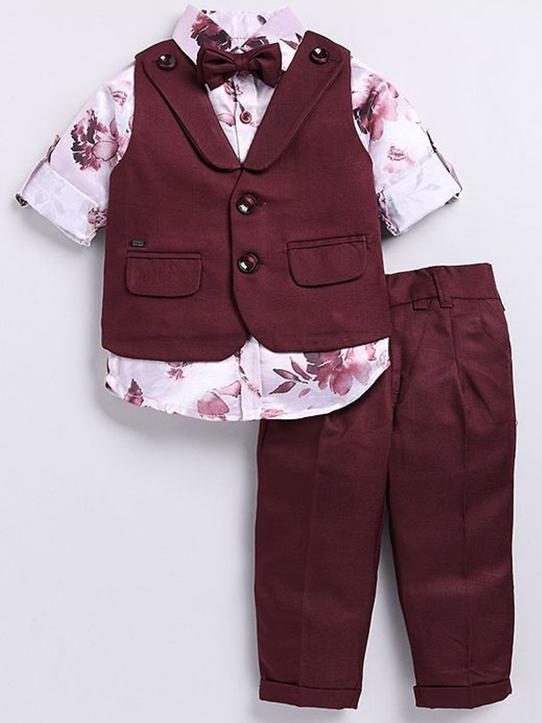 Zuxibela Boys Printed Shirt with Trousers