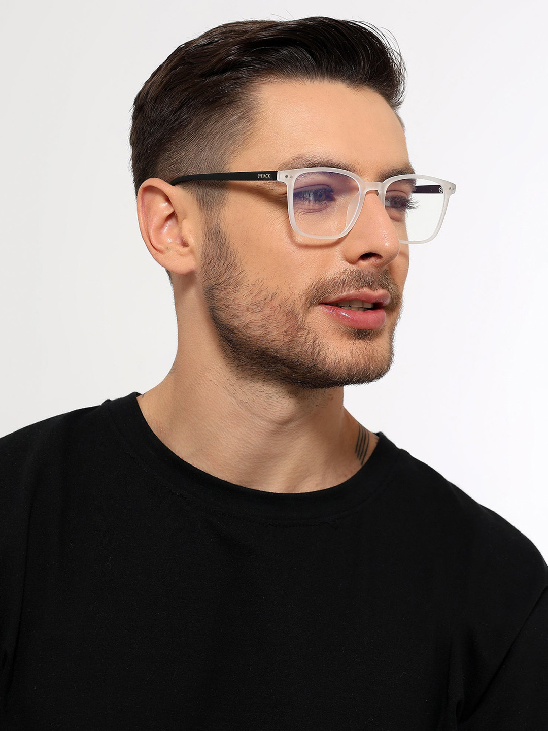 Eyejack Unisex Full Rim Bluecut & Antiglare Eye Protection Square Frames