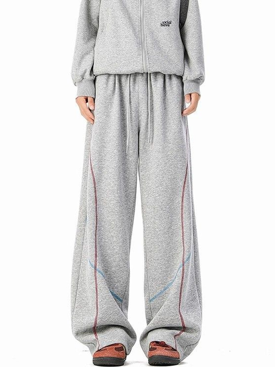 StyleCast x Revolte Men Striped Loose Fit Easy Wash Trousers