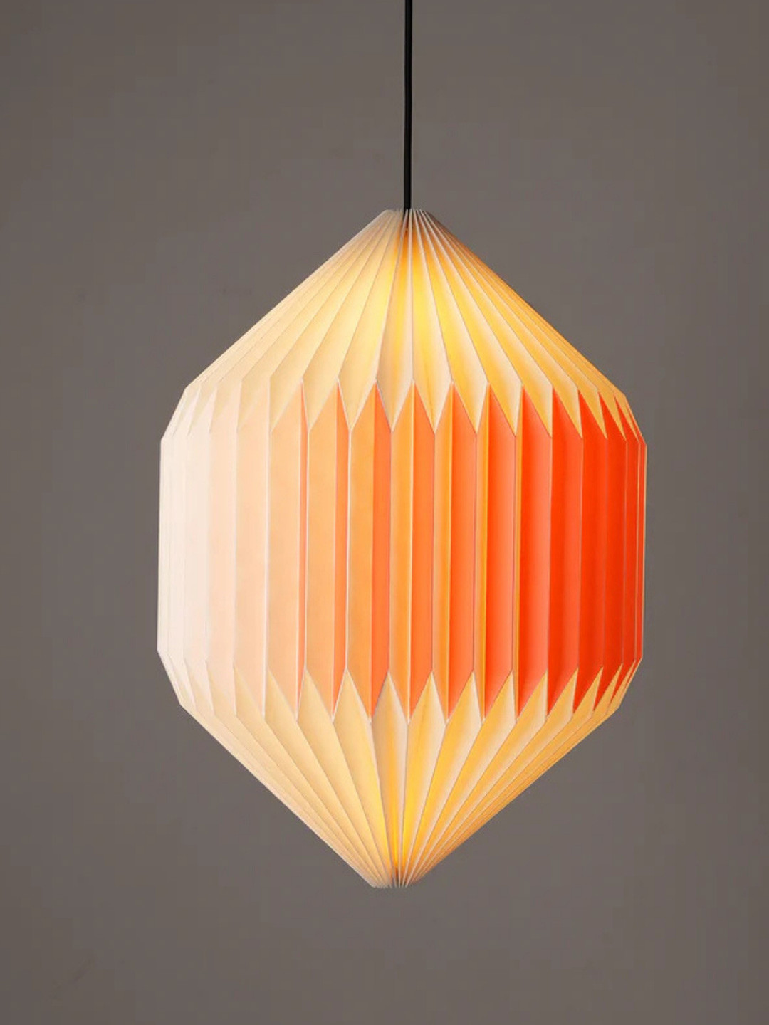 FIG Oblong Origami Paper Pendant Lamp