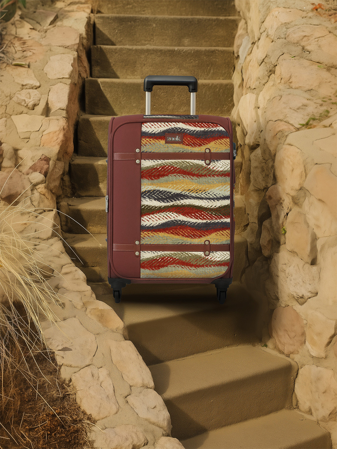 ZOUK Jaisalmer Dunes Large Saira Printed Trolley Bag