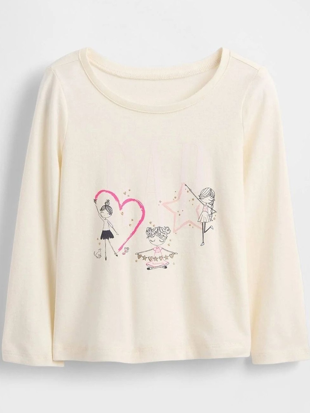 GAP Girls Printed Cotton T-Shirt