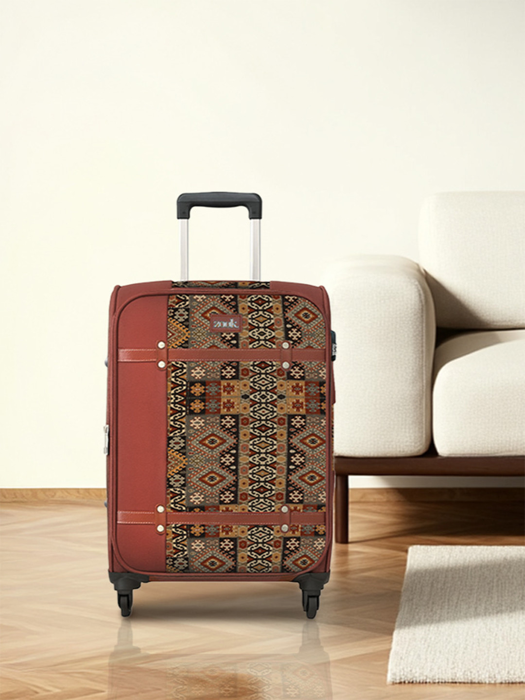 ZOUK Banaras Elegance Cabin Saira Trolley Bag