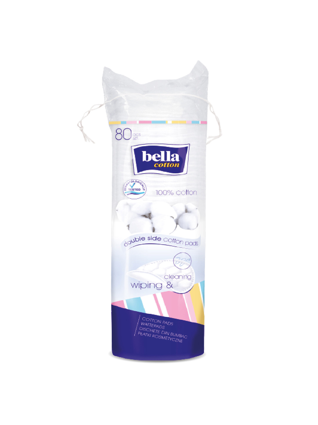 bella Double Side Cotton Pads - 80 Pcs