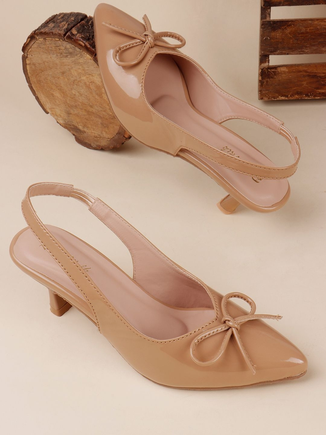 Retro Walk Party Slim Heeled Pumps with Bows