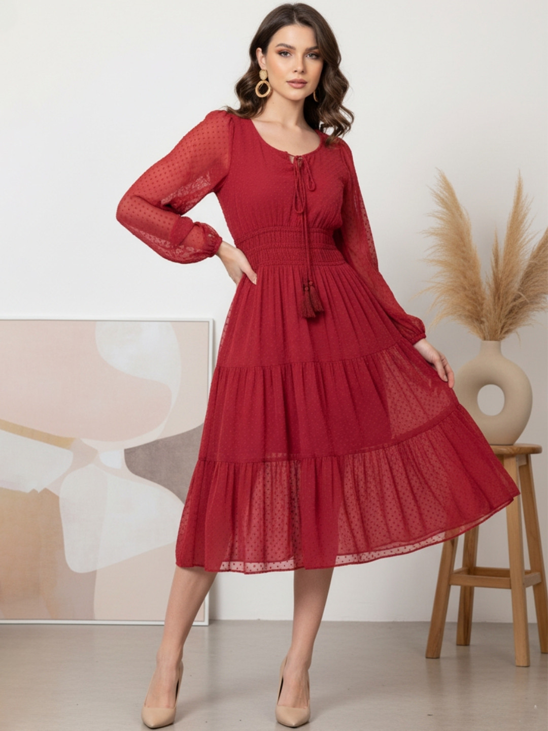 June 9 Clothing Women Fit & Flare Mini Dress