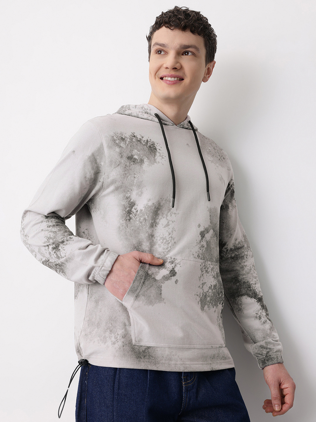 Mast & Harbour Tie and Dye Hooded Sweatshirt