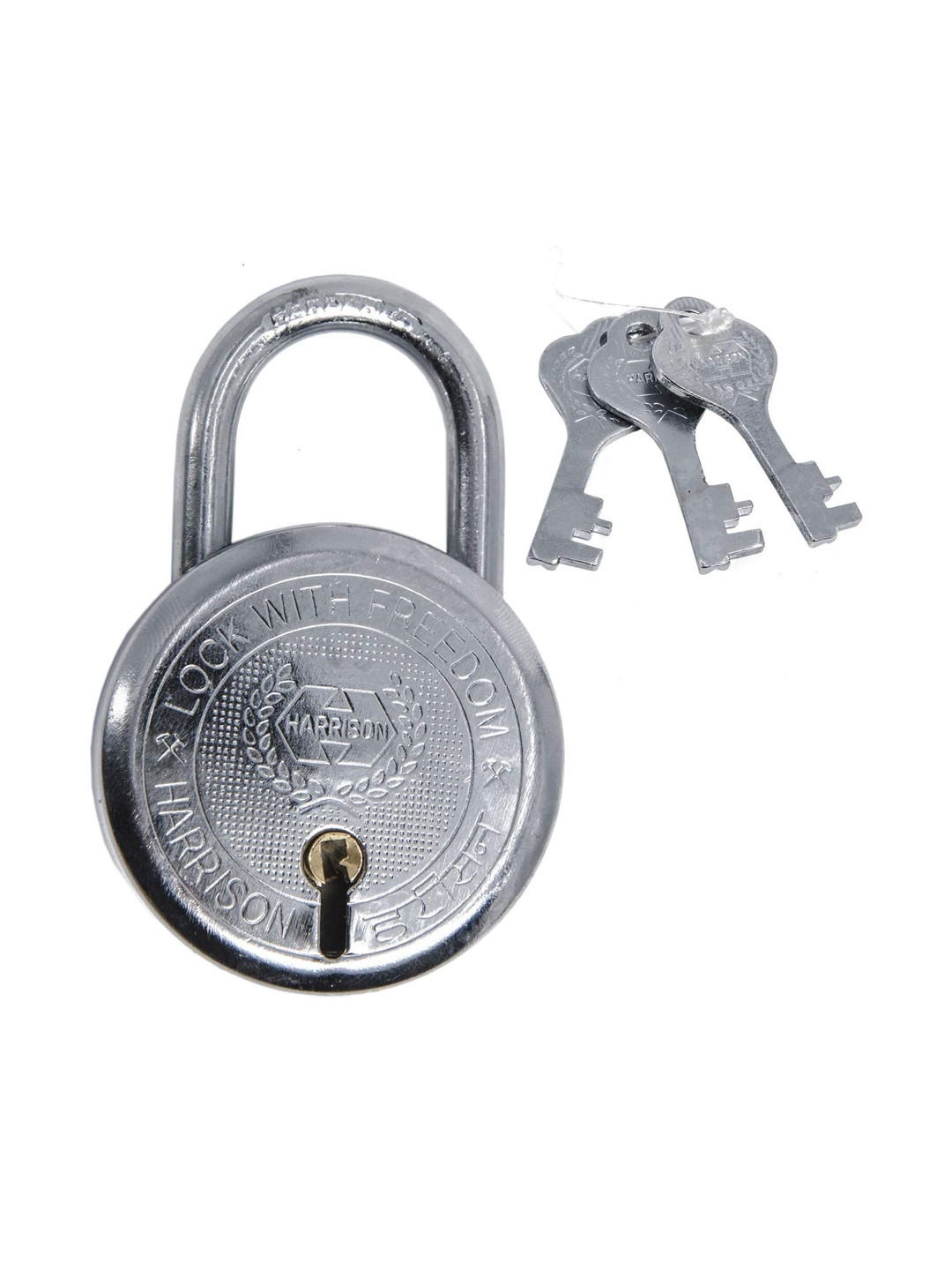 HARRISON T-26/BCP-0274 Grey Textured 6 Levers Padlock With 3 Keys