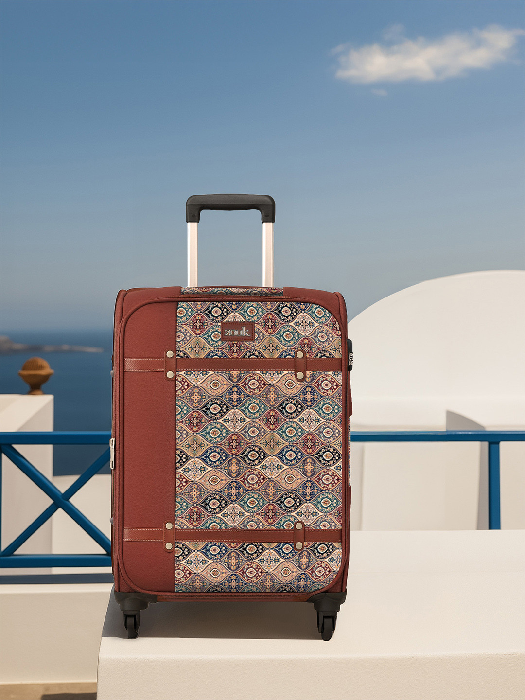 ZOUK Adults-Unisex Jammu Kaleen Large Saira Trolley Bag