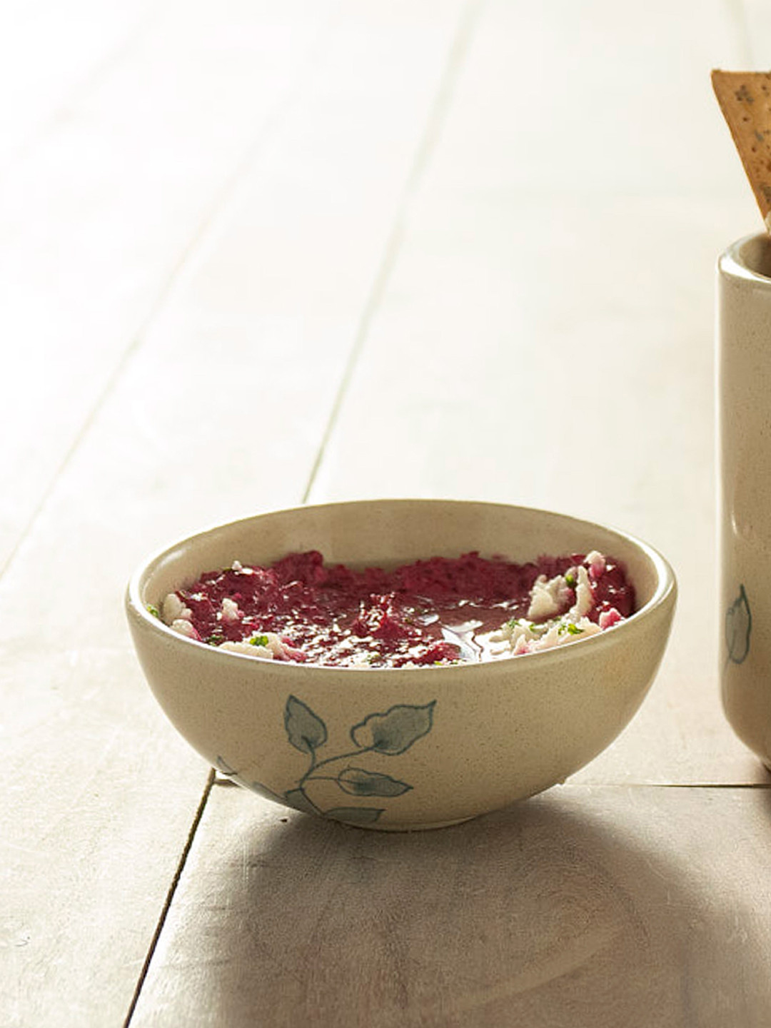 ellementry Off-White Fiore Ceramic Nut Bowl