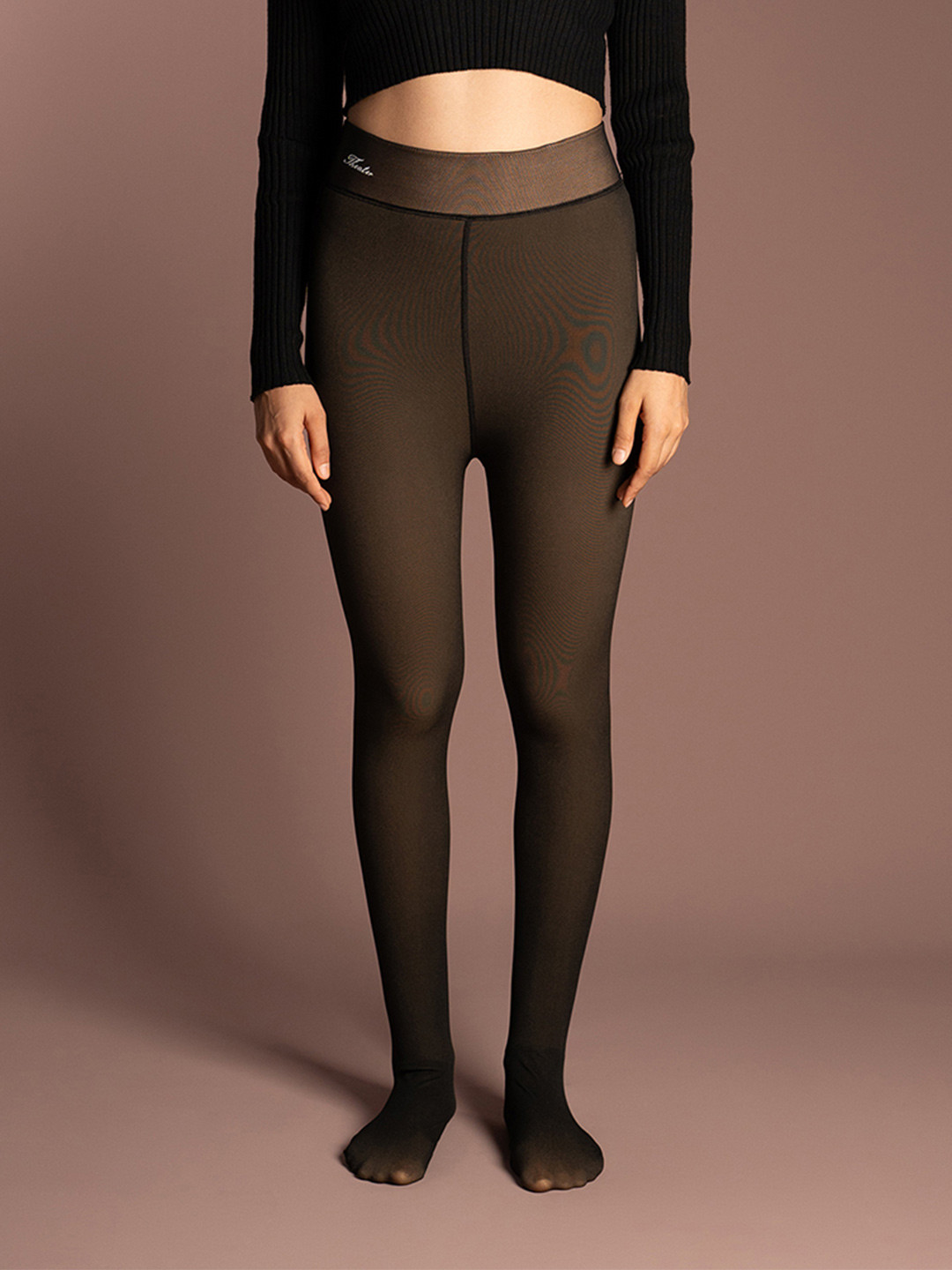 Theater Women Semi-Sheer Winter Fur Stockings