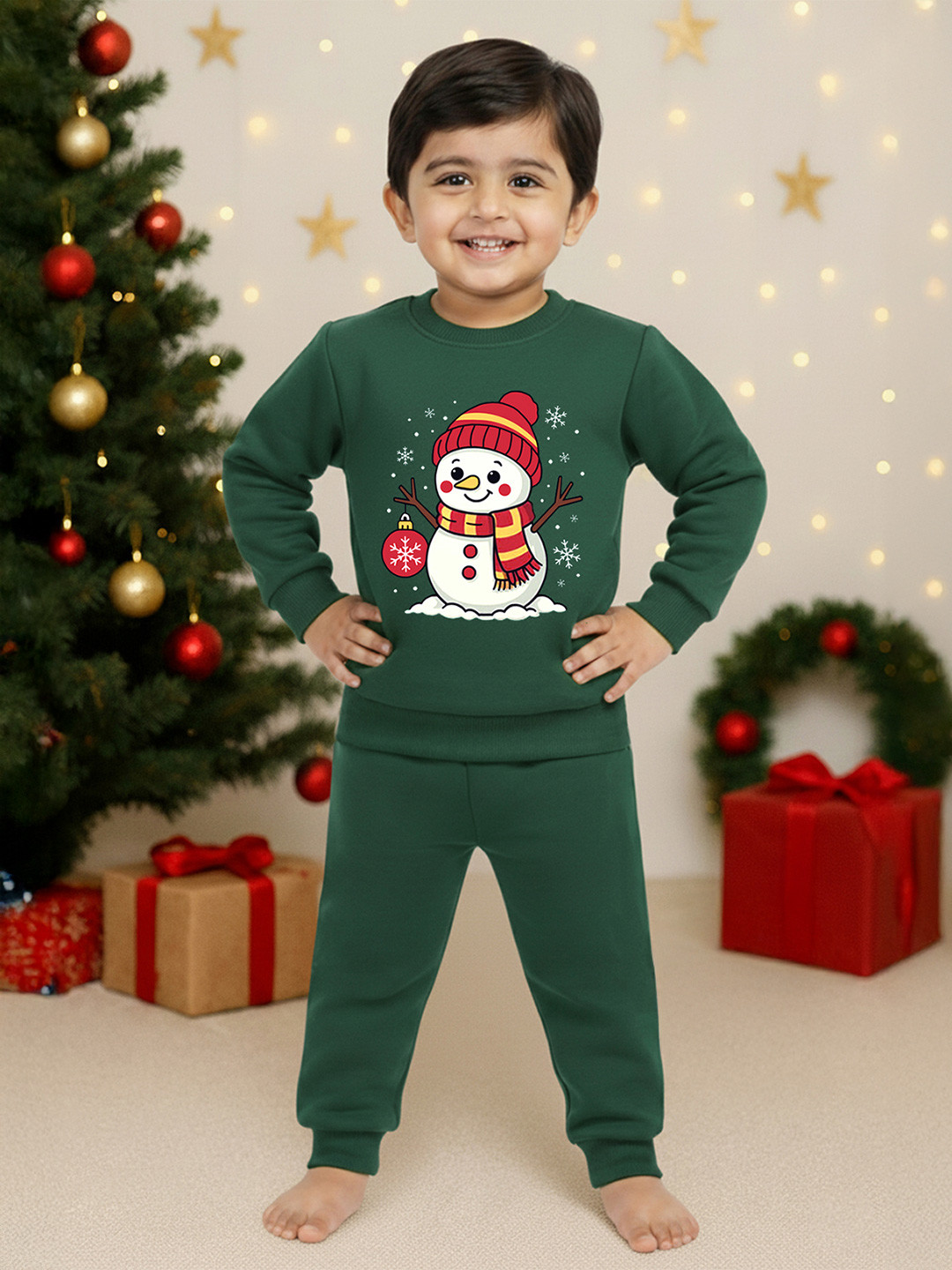 YK X Trampoline Kids Fleece Sweatshirt & Pyjamas Set