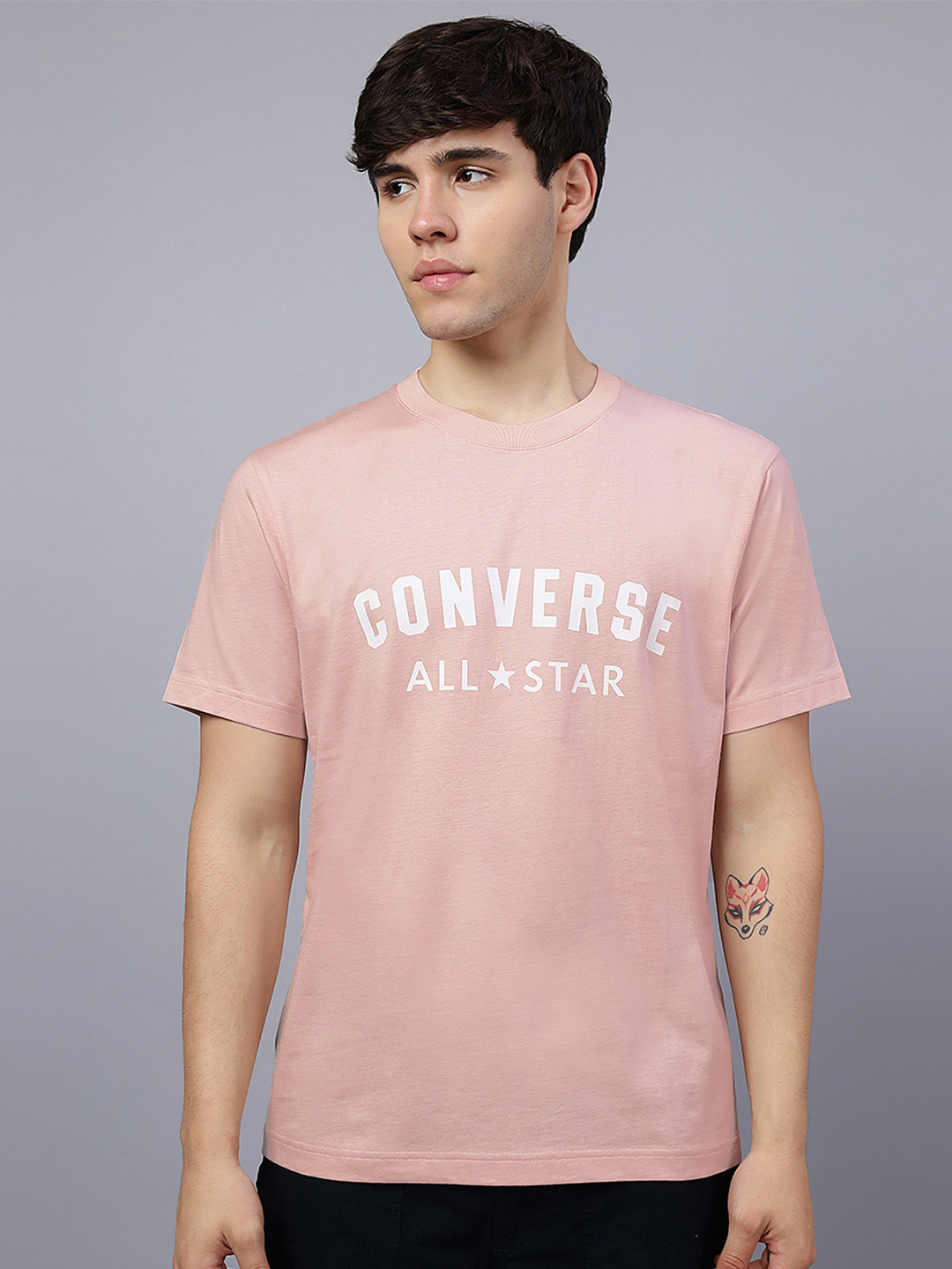 Converse Unisex Front Logo Printed T-shirt