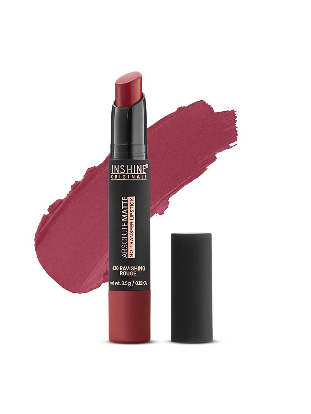 Inshine Absolute Matte Non Transfer Proof Lipstick- Ravishing Rogue 430