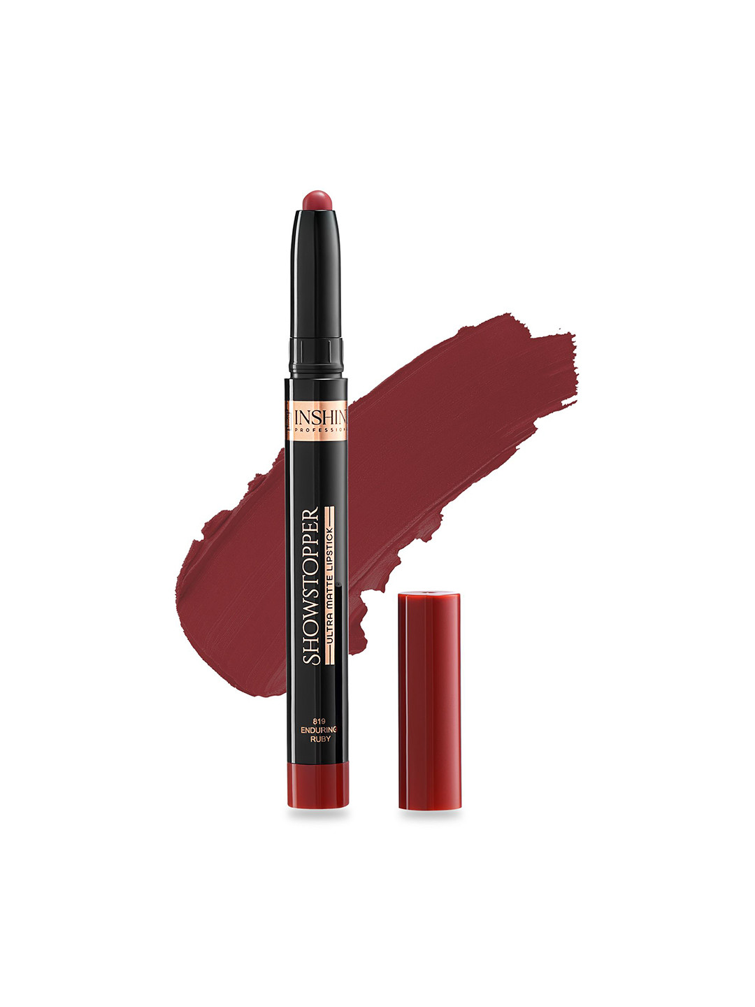 Inshine Showstopper Ultra Matte Lipstick -  Enduring Ruby-819