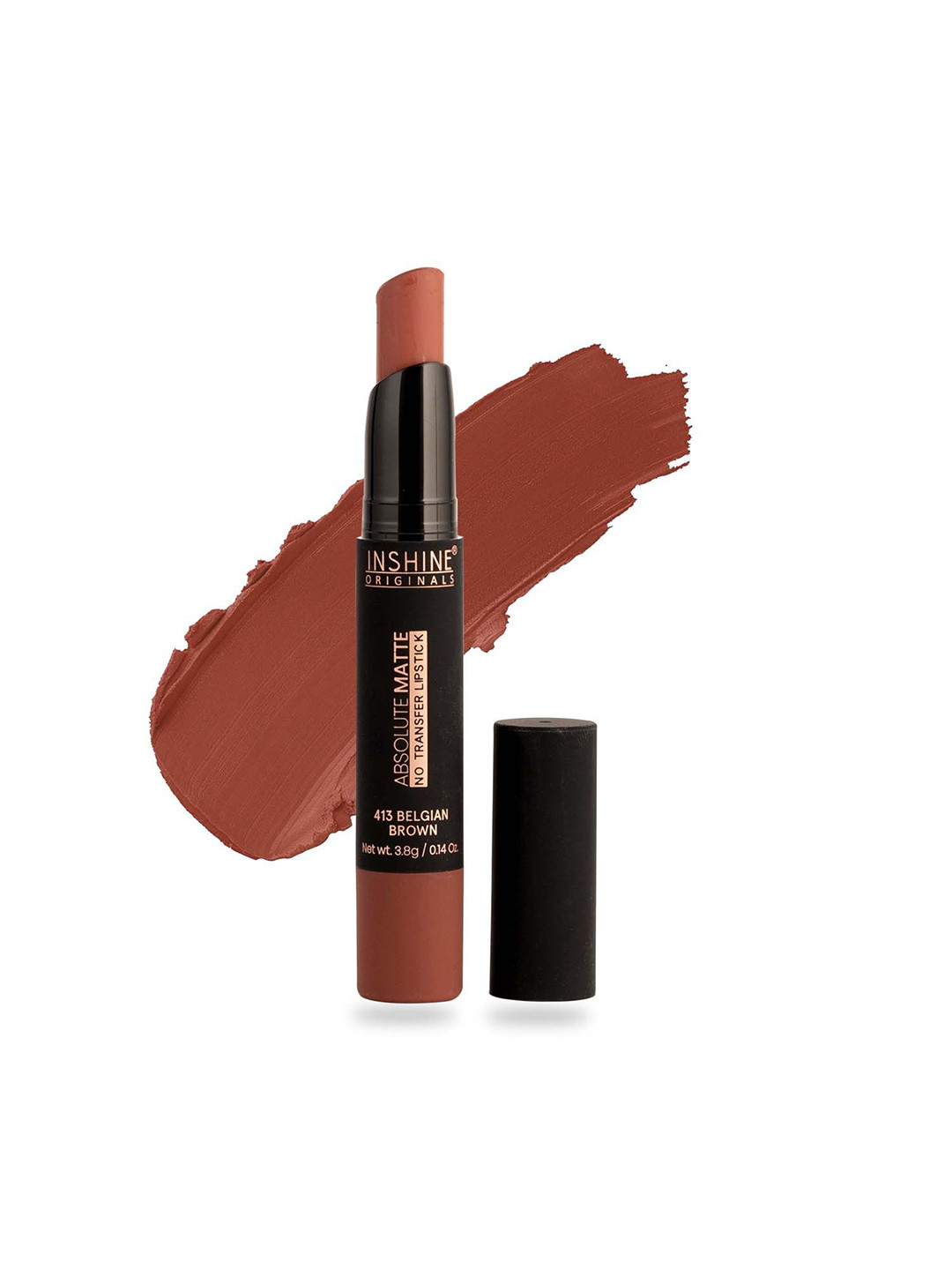 Inshine Absolute Matte No Transfer Lipstick - Belgian Brown 413