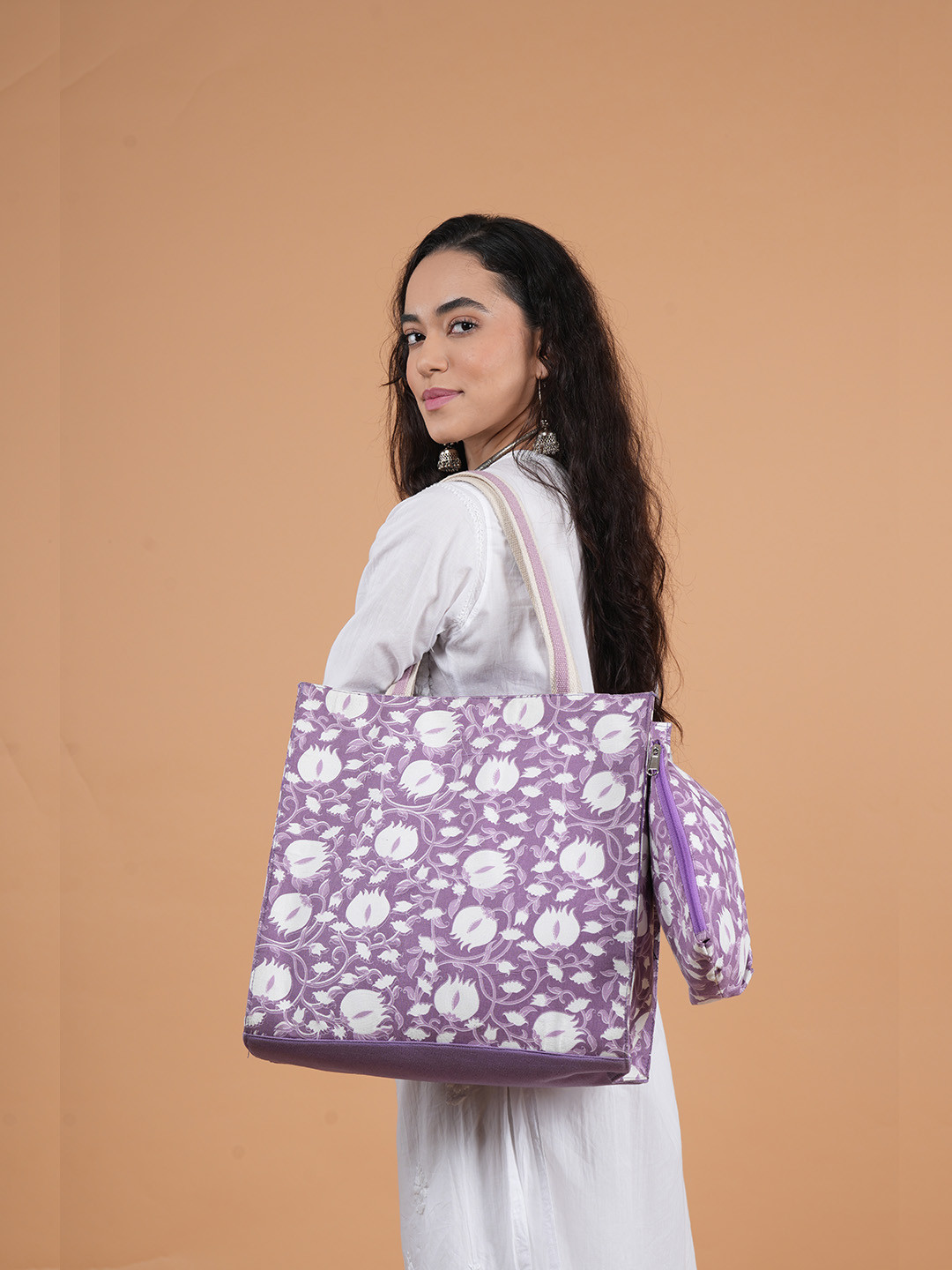 Anouk Women Cotton Floral Printed Handbags