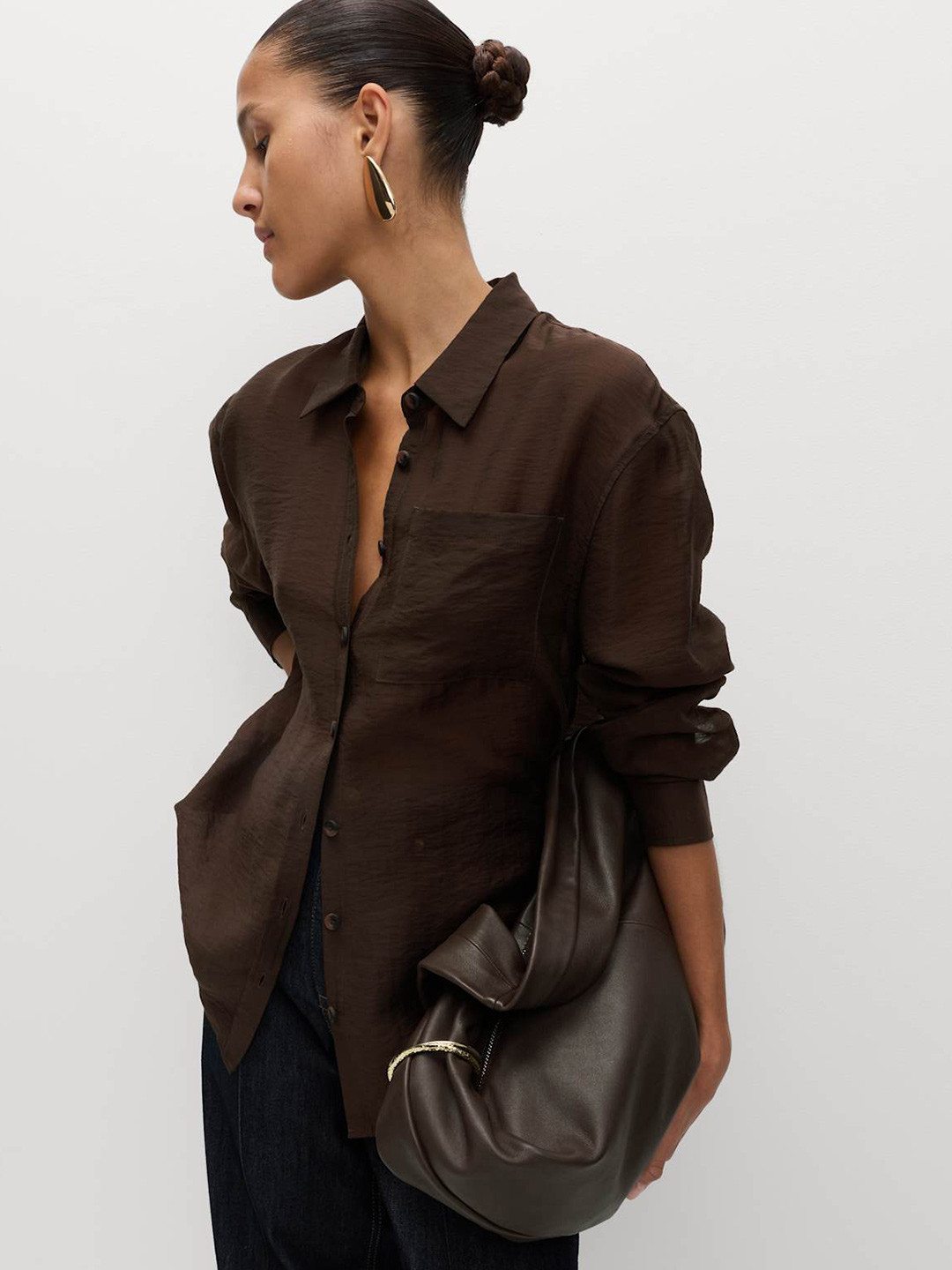 Marks & Spencer Standard Fit Spread Collar Casual Shirt