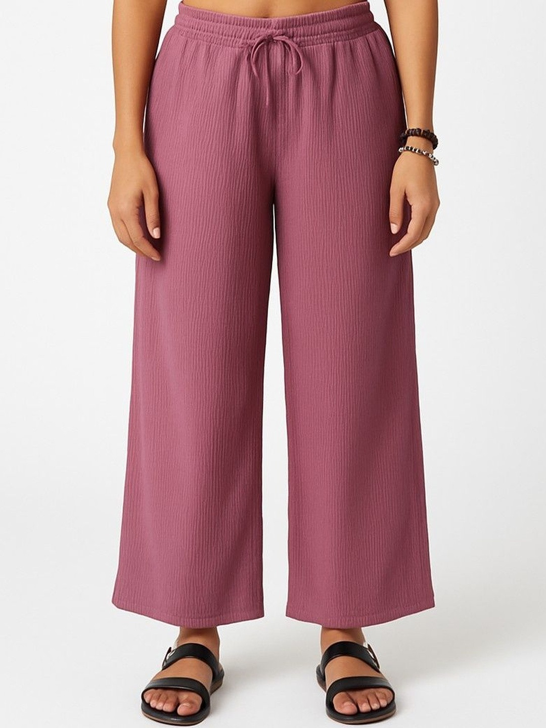 Belfry High-Rise Flat-Front Regular Fit Cotton Trousers
