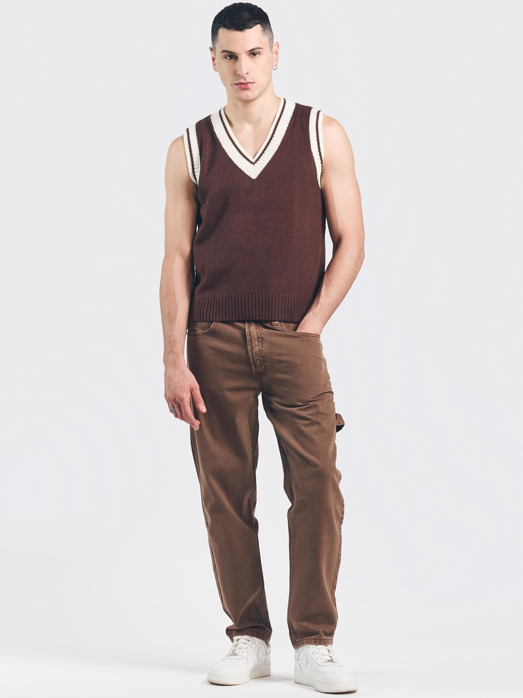 LOVEGEN Men Straight Fit Mid-Rise Jeans