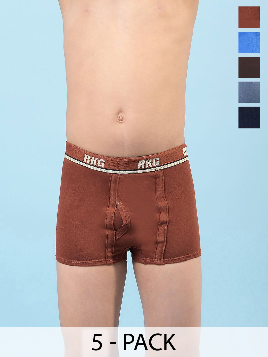 RKG Boys Pack Of 5 Assorted Trunks
